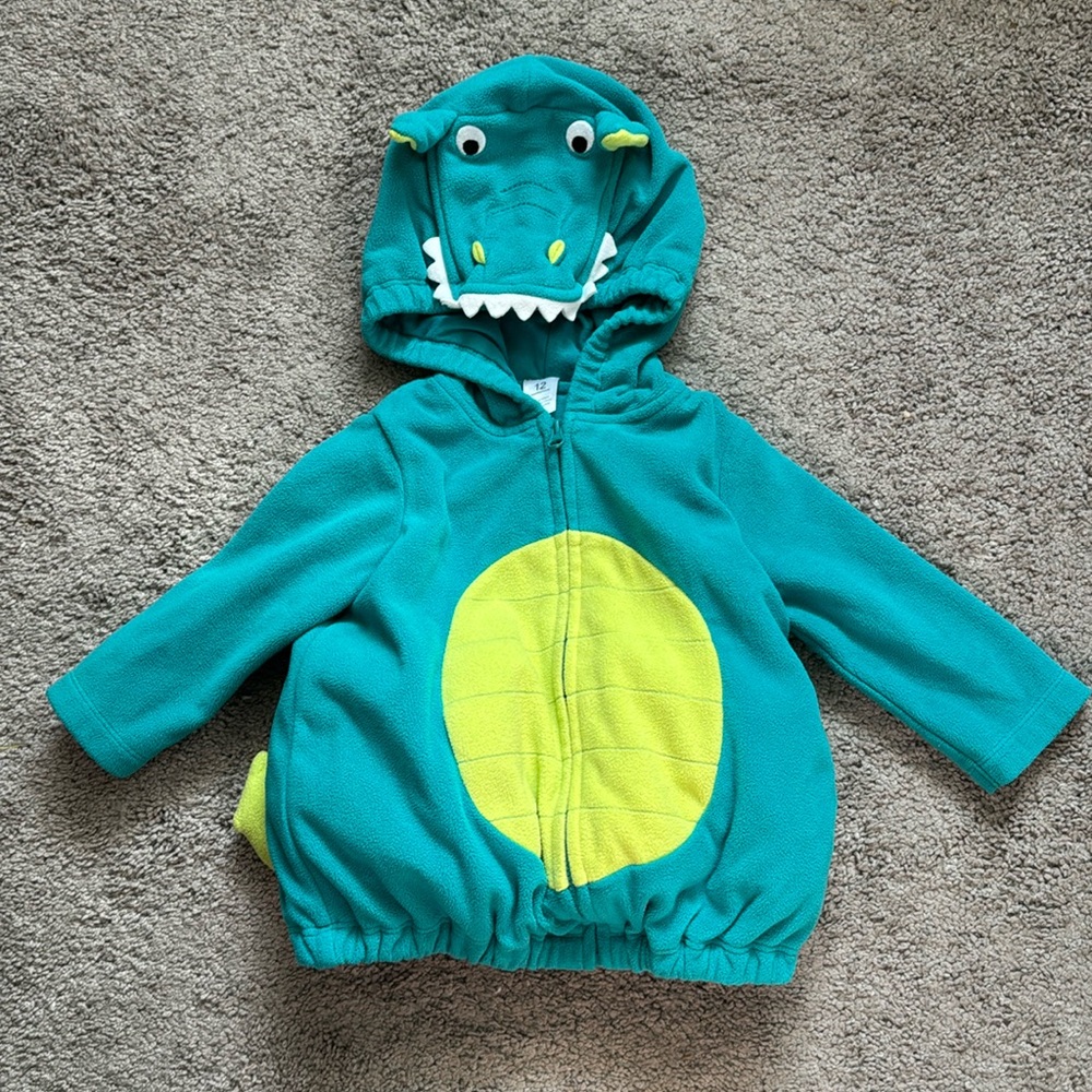 Carter’s 12 month dragon Halloween costume hooded wings tail one piece warm